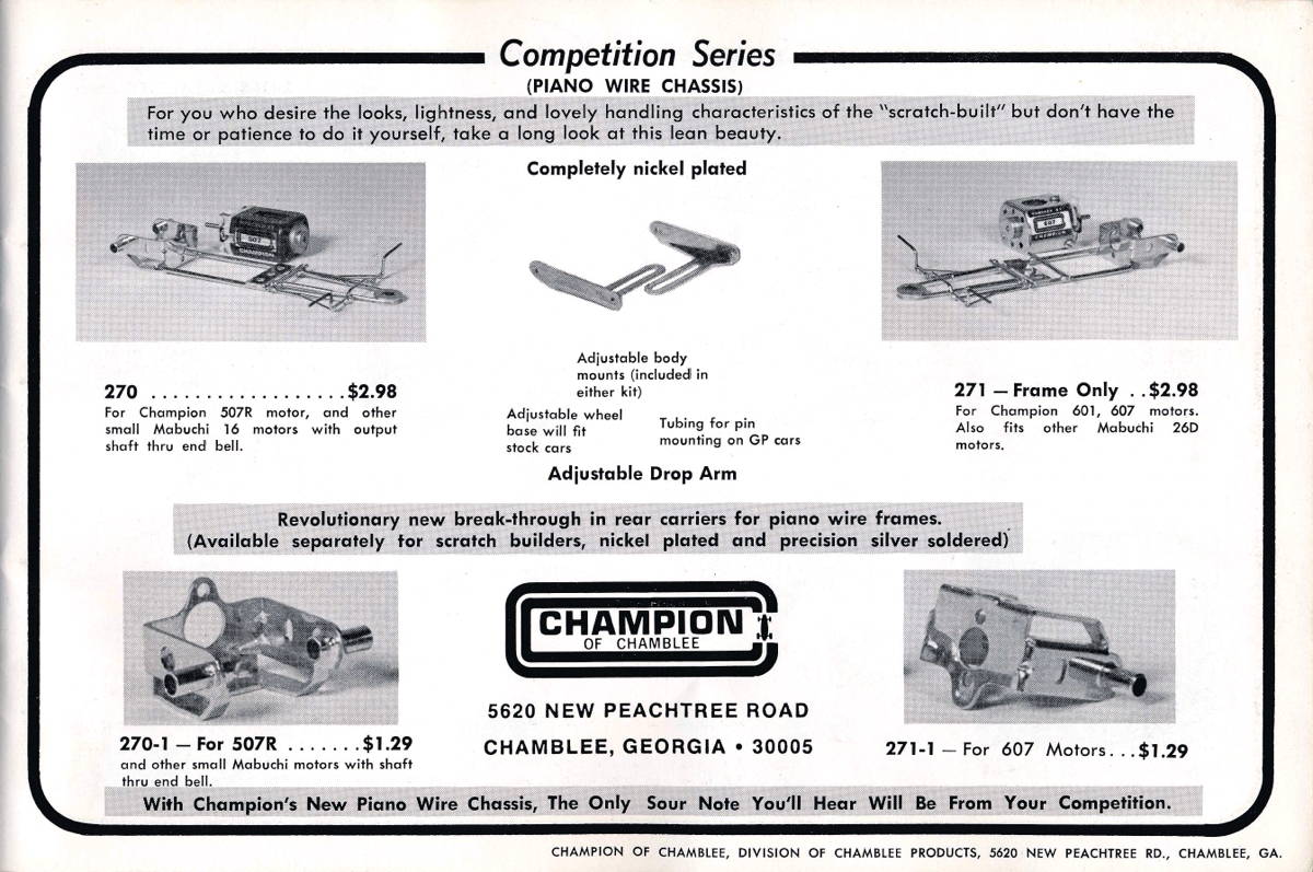 champion slot car chassis