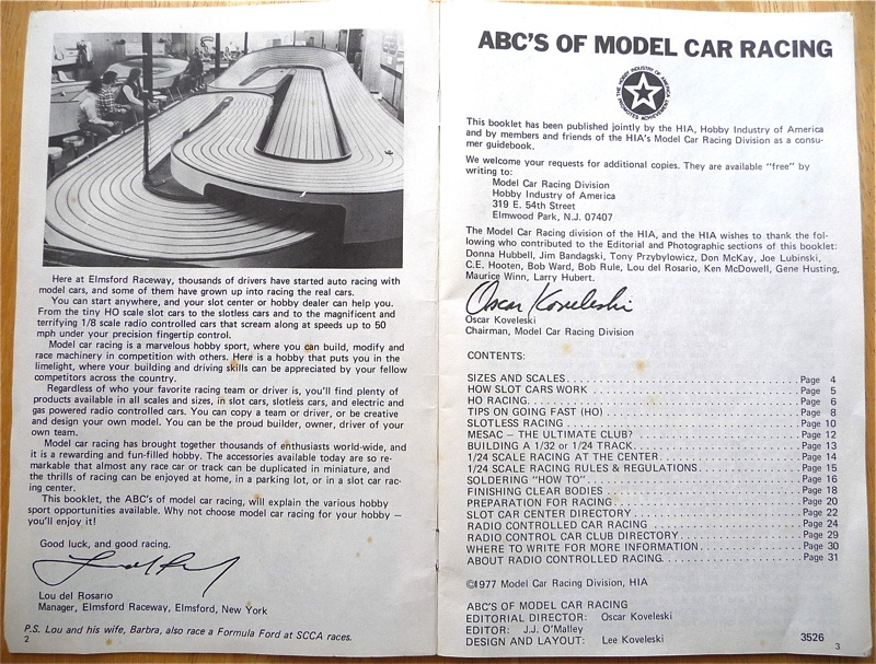 ABC's of Model Car Racing Slot Car History Slotblog