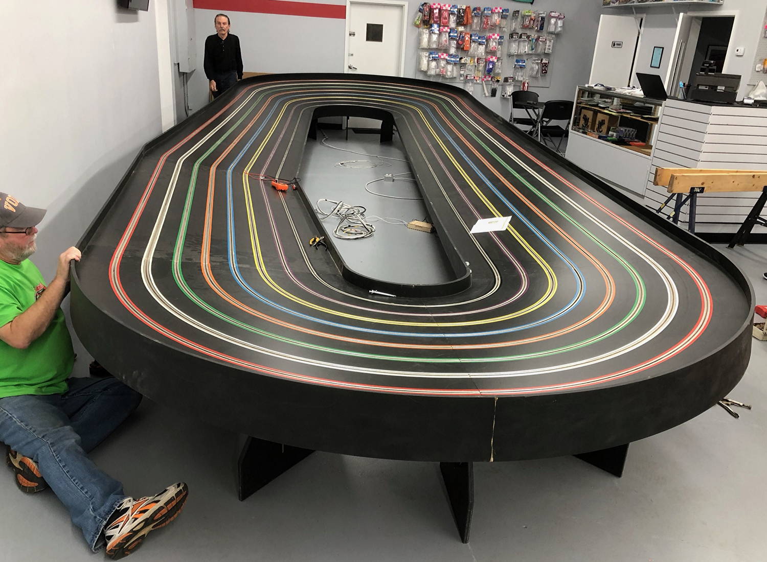 Atlanta Slot Car Raceway's new oval General Slot Car Racing Slotblog
